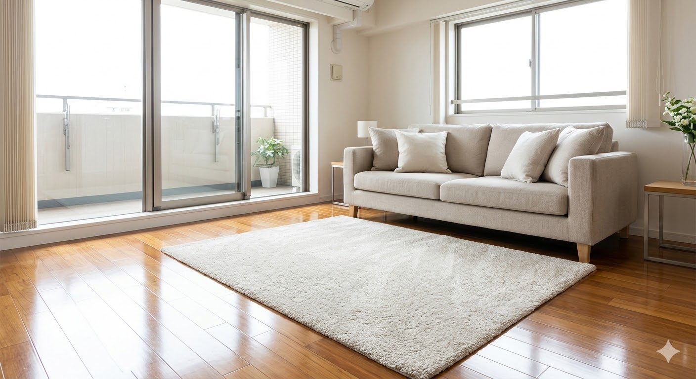 Clean and empty living room